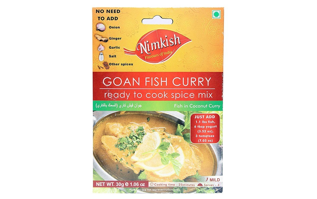 Nimkish Goan Fish Curry Masala   Box  30 grams